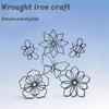 Flower Petal Butterfly Shaped Iron Art Home Decor Indoor Wall Decoration Soft Furnishing Wire Crafts Butterfly Crafts