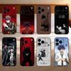 TOUGEN ANKI S-Shiki Ichinose Чехол для телефона Силиконовый черный Мягкий Для IPhone 17,16,15,14,13,12,11,SE,Plus Pro Max