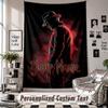 Custom Tapestry Wall Hanging, A Nightmare on Elm Street Freddy Krueger Personalized Name Text Home Wall Decor