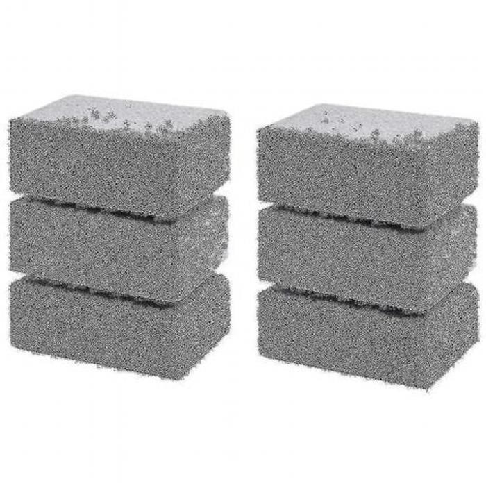 Set de 6 briques de nettoyage pour barbecue, Pierre de nettoyage pour barbecue, adapté aux taches, graisse, gadgets de nettoyage