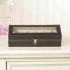 6 Grids Watch Box PU Leather Watch Case Holder Organizer Storage Box for Quartz Watches Jewelry Boxes Display Best Gift