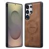 Кожаный чехол для Samsung Galaxy S26 S25 Edge S24 Ultra S23 FE S22 FE A17 A37 A57 A16 A36 A56 Беспроводная зарядка Магнитная крышка