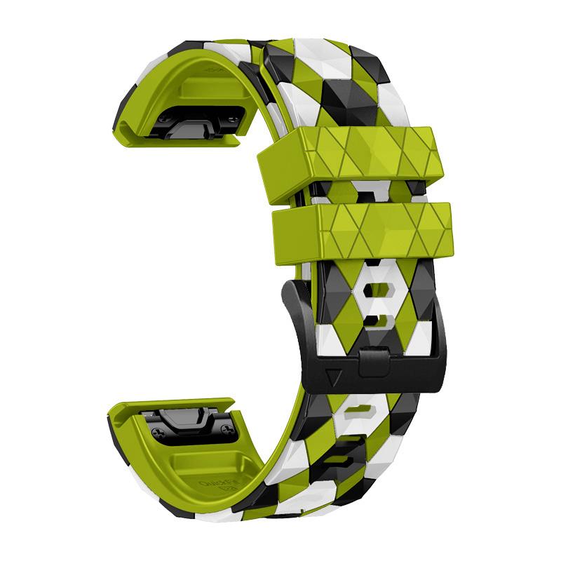 Быстросъемные ремешки для часов 22 26 мм для Garmin Fenix 6 6X Pro 7 7X 5X 5 Plus 3HR Силиконовый ремешок Easyfit С рисунком в виде футбольного мяча