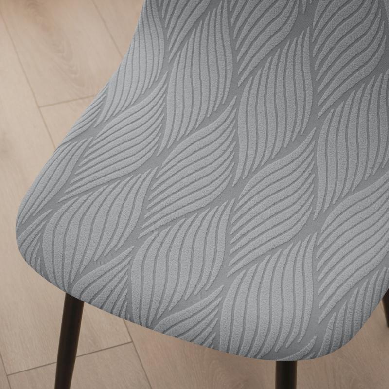 2 Pack Elastic Textured Dining Chair Covers Non Slip Durable Protector For Kitchen Furniture