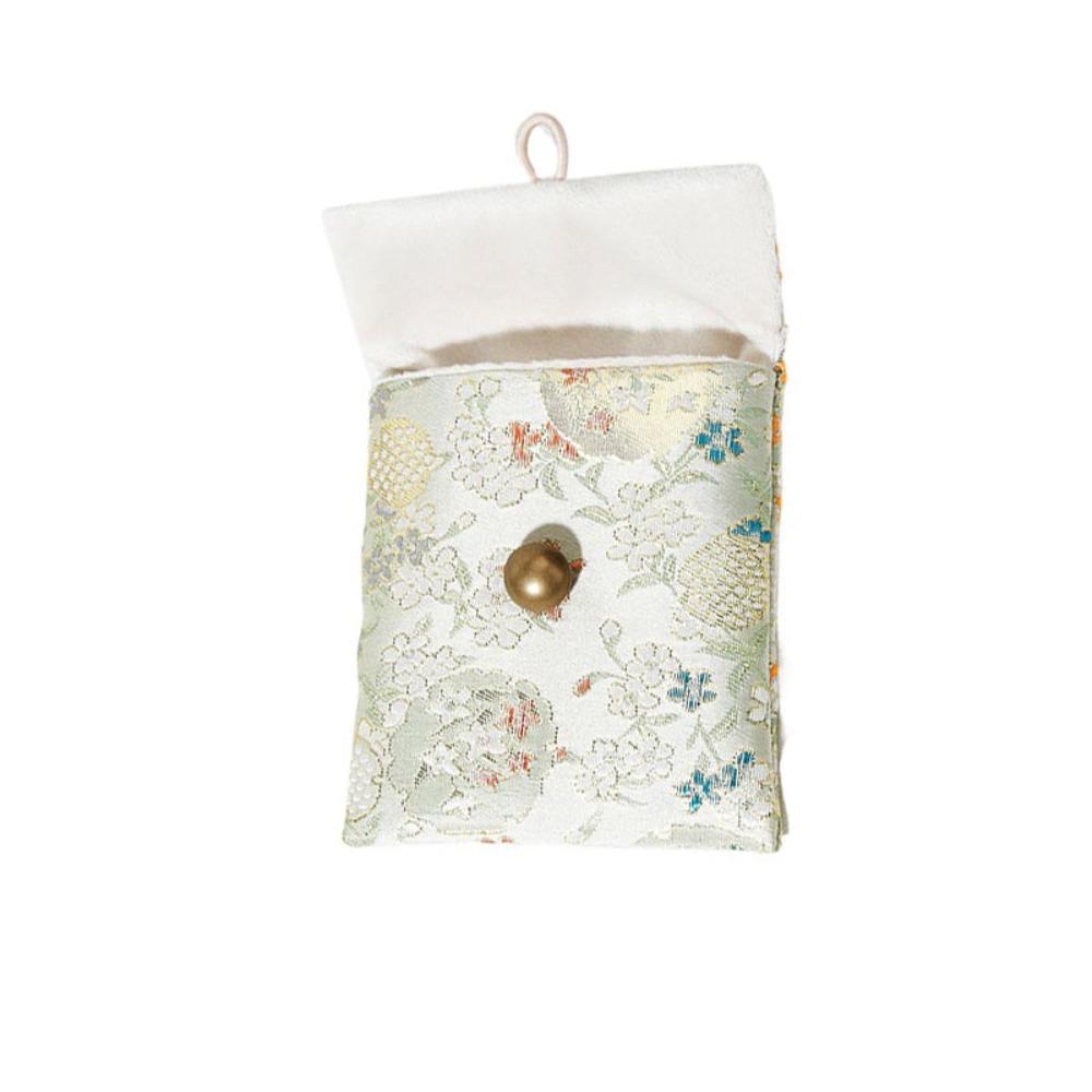 Embroidered Flowers Jewelry Packing Bag Rings Necklace Jewelry Holder Earrings Storage Case Travel