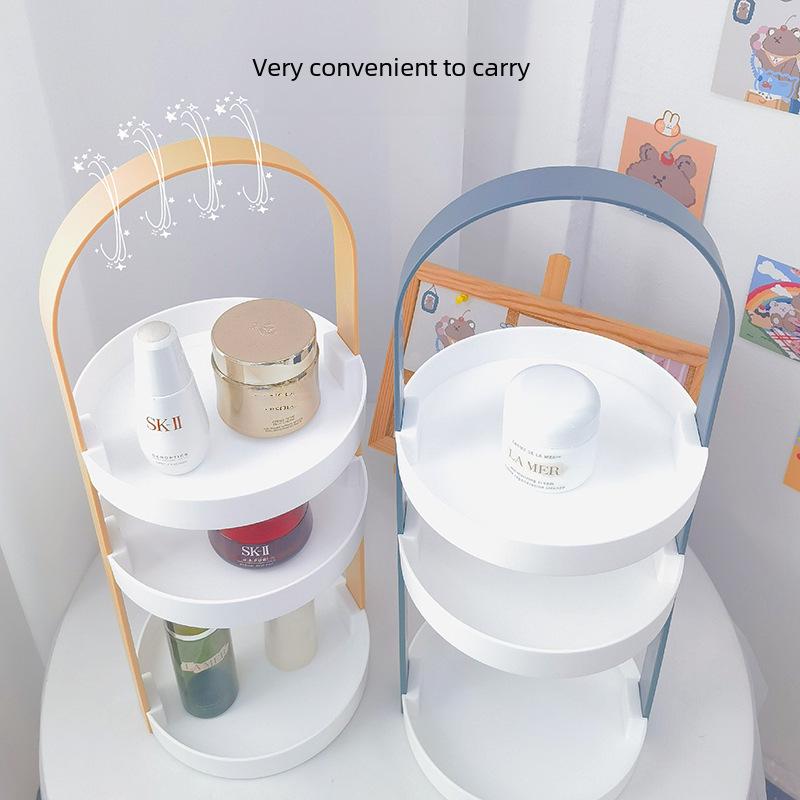 Многофункциональная настольная полка Ins Style: Стойка для хранения туалетных столиков в офисе и общежитии