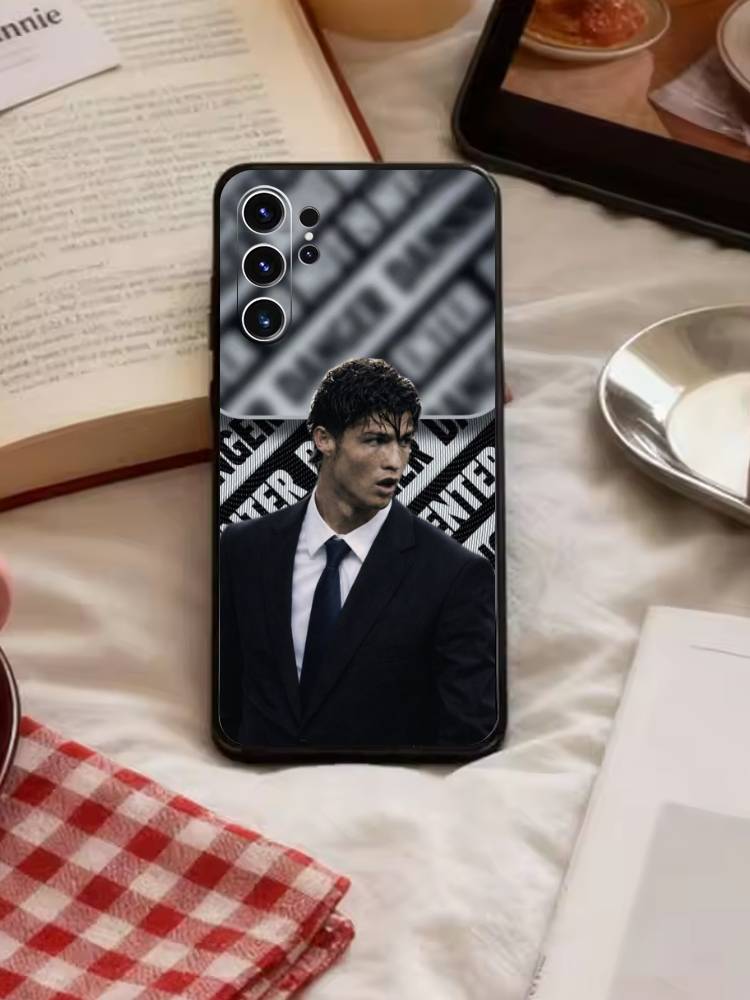 Player L-Ronaldo C-CR7 Phone Case For Samsung S26,S25,S24,S23,S22,S21,S20,Ultra,Plus,FE Black Soft Cover