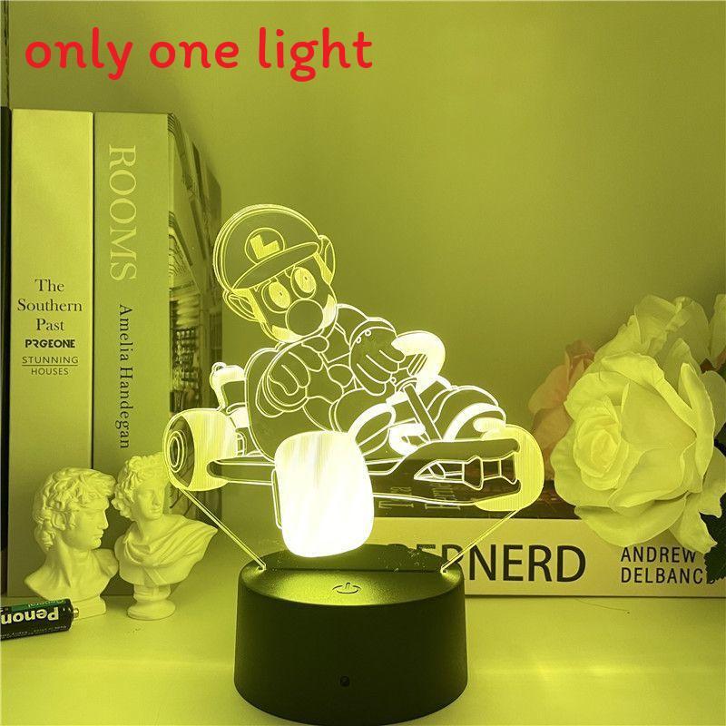 Super Mario Yoshi 3d Acrylic Night Lamp With Touch Control For Kids Room