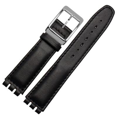 ZHUOLEI Часы Swatch Включают 3 пружинных штифта и ремешок с коробкой, 17 мм/19 мм, Черный, Штифты, Съемник,