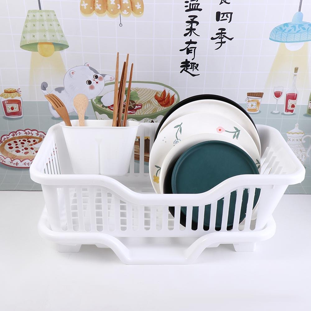 Прочная посуда Подставка для сушки Пластиковая корзина для хранения Доска для сушки посуды Подставка для сушки палочек для еды