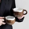 Креативная кокосовая чашка керамическая кружка чашки для завтрака для кофе оригинальные кружки чашка для чая персонализированный подарок посуда для напитков рождественская смешная