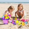 18 шт. Детские пляжные игрушки, Складные пляжные ведра, Лопатки, Коллекция, Охота за сокровищами, Инструменты, Некоторые стили в случайном цвете