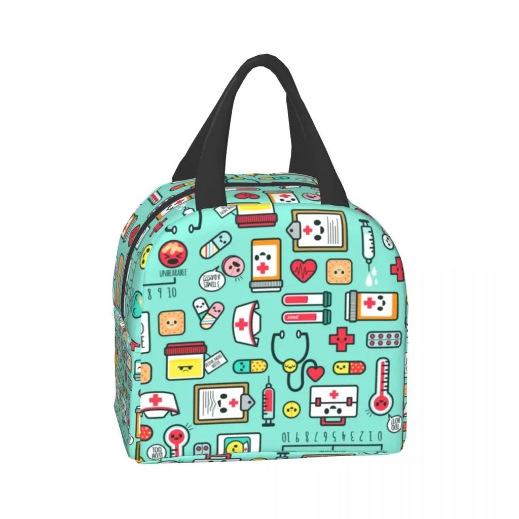 Горячая Распродажа Сумка для обеда медсестры для женщин Портативный термохолодильник Изолированная коробка для бенто Школьные сумки для пикника