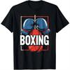 Black Boxing T-shirt with Blue Glove Print The Ultimate Fighting Style Tshirt Graphic T Shirts Men Clothing Tops Streetwear