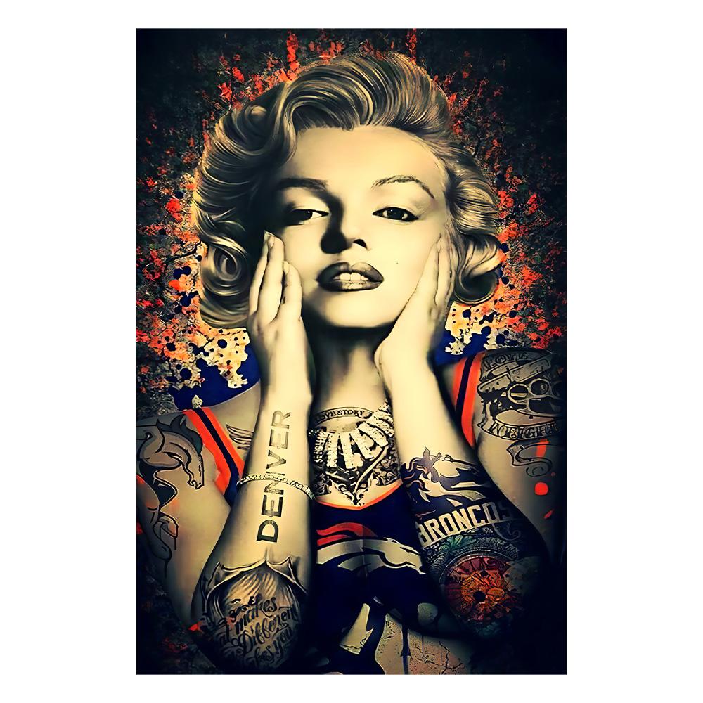 Classic Black and White Marilyn Monroe Canvas Art Posters Wall Prints for Living Room Bedroom Decor