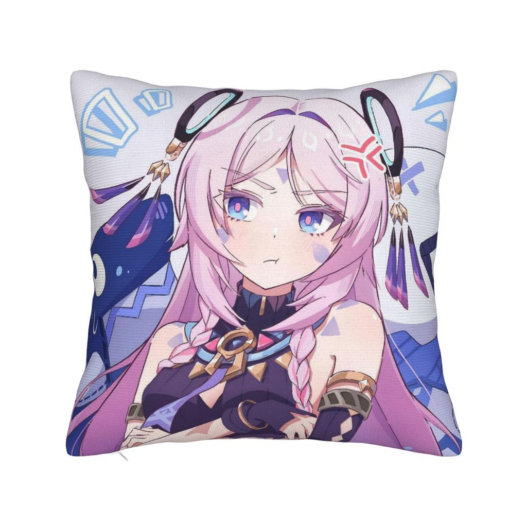 Furina Genshin Impact Waifu Pillowcase Double-Sided Printing Polyester Cushion Cover Decoration Pillow Case Cover Car Square