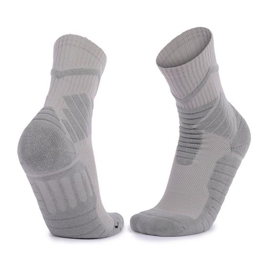 Basketball Socks for Men Boys Cotton Athletic Cushioned Crew Socks Breathable Performance Socks for Sports Running