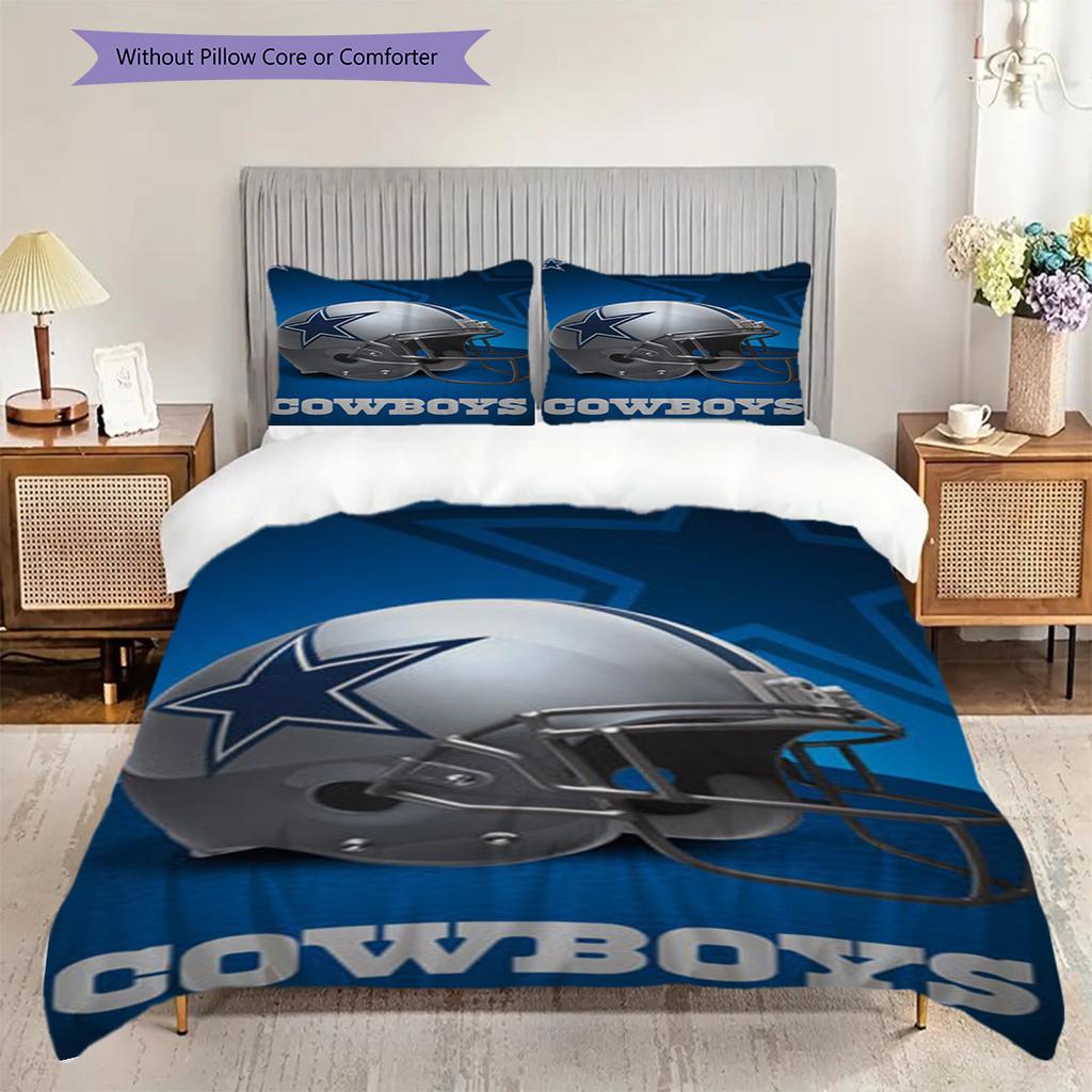 Dortmund Vibrant Emblem Bedding (1 * duvet cover + 2 * pillowcase, without core) 2D Flat Bedding set Christmas birthday gift Soft and comfortable