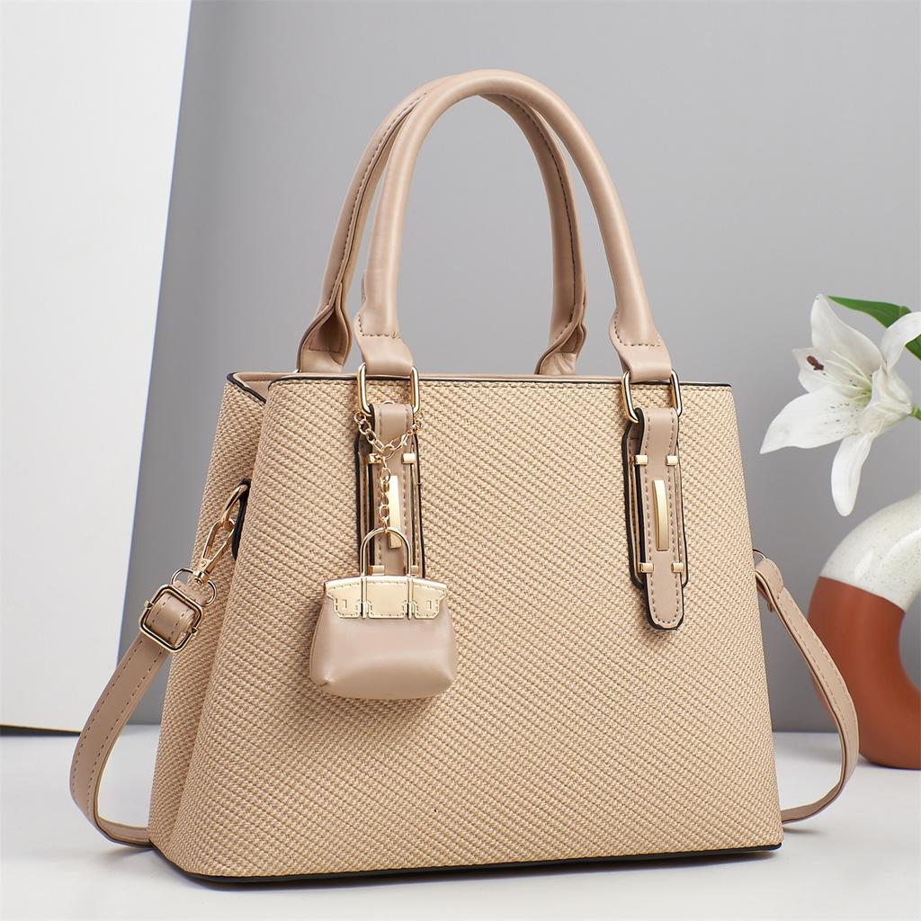 Новая сумка Macaron Splicing Handbag Высококачественная простая и атмосферная сумка через плечо Универсальная сумка через плечо большой вместимости