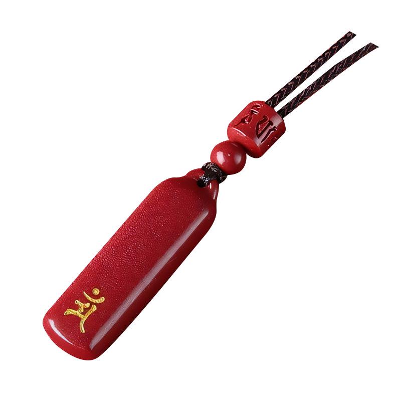 Брелок-талисман Двенадцать Знаков Зодиака с Буддой из киновари и Подвеска Мира для Мужчин и Женщин.