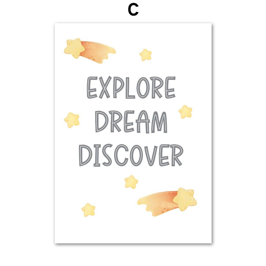 Космический астронавт, ракета, планета, солнечная система, космический корабль, детская настенная живопись, холст, картина, плакат, настенные панно, декор для детской комнаты