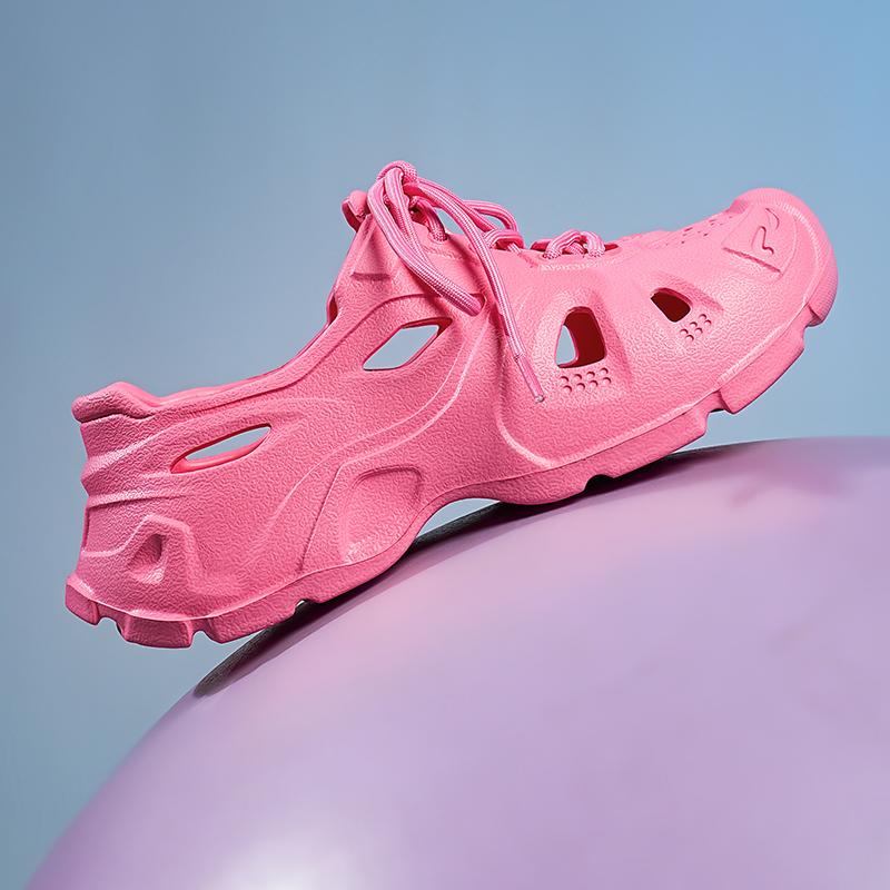 2024 летние новые мужские и женские туфли на высокой эластичной резинке, садовая обувь из ЭВА на толстой подошве, пляжная обувь для дома и улицы, 37-45