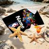 Custom Name Personalized NBA Print Beach Towel, for Trip Camping Beach Party Home Decor, Birthday Gift for Family & Friends