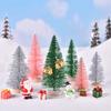 Pine Needle Christmas Tree Micro-landscape Accessories Snow Tree Ornaments of Various Sizes Cute Home Decorations