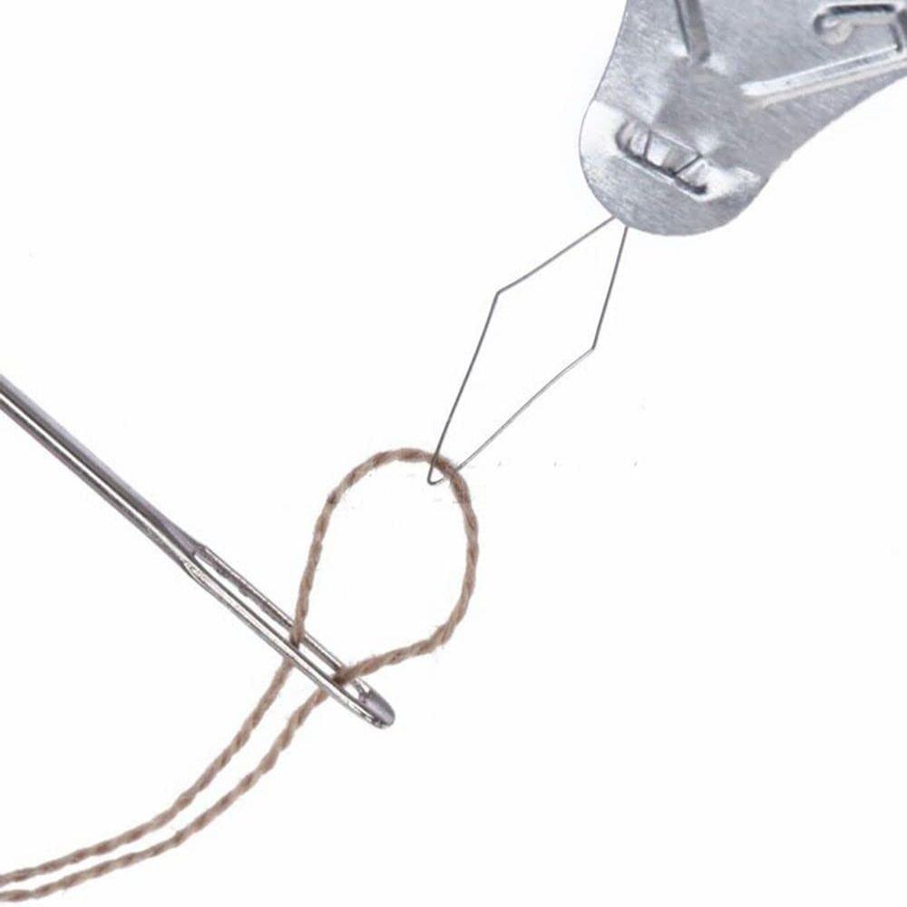 200Pcs DIY Embroidery Bow Wire Needle Threader Stitch Tool Wire Leader Sewing Stitch Sewing Crafts