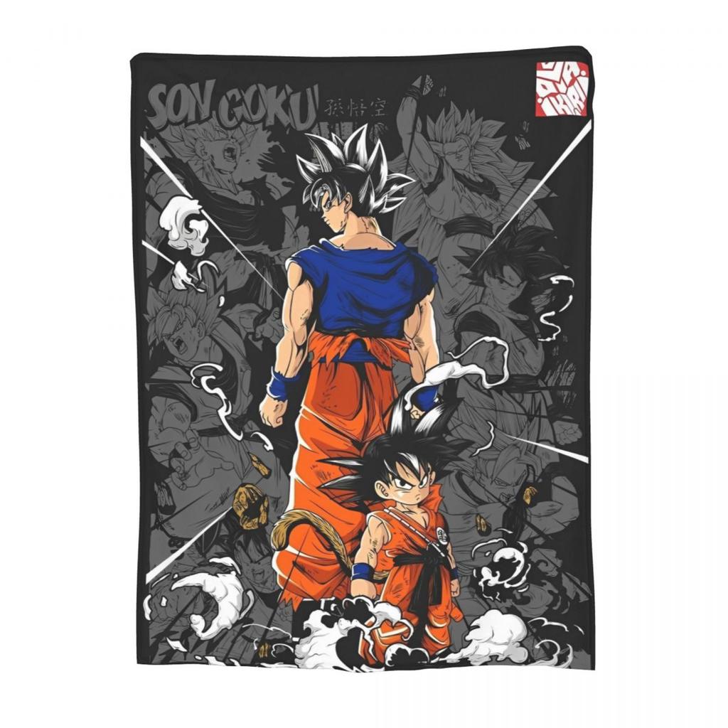 Летний Новый Герой Dragon Ball 80-х Фланелевое Уютное и Мягкое Пледовое Одеяло для Дома и Улицы Мягкое Плюшевое Тонкое Одеяло