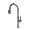 Stainless Steel Pull-out Kitchen Faucet Deck Mounted Mixer Tap 360 Degree Rotation Stream Sprayer Nozzle Kitchen Sink Faucet