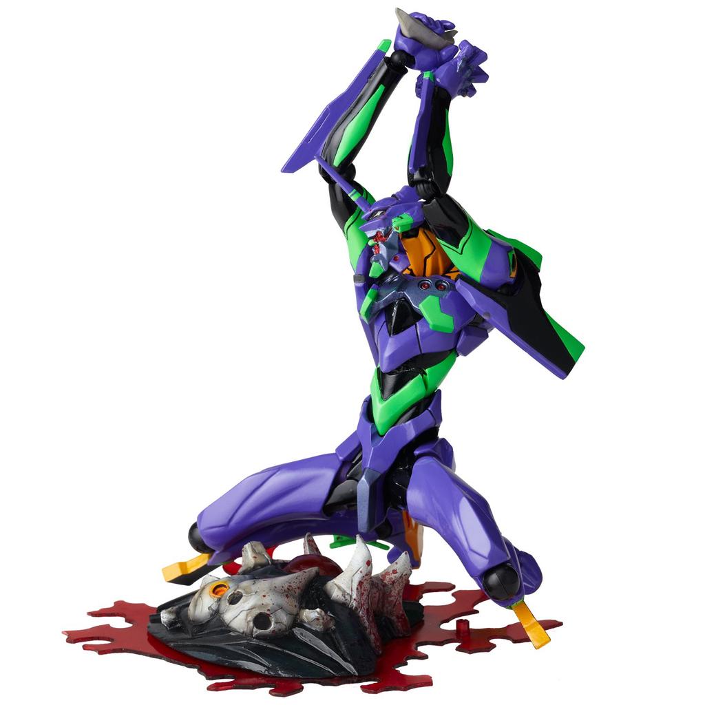 Revoltech EVANGELION EVOLUTION Евангелион Юнит-01, примерно 140 мм, АБС и ПВХ, предварительно раскрашенная экшн-фигурка, EV-001
