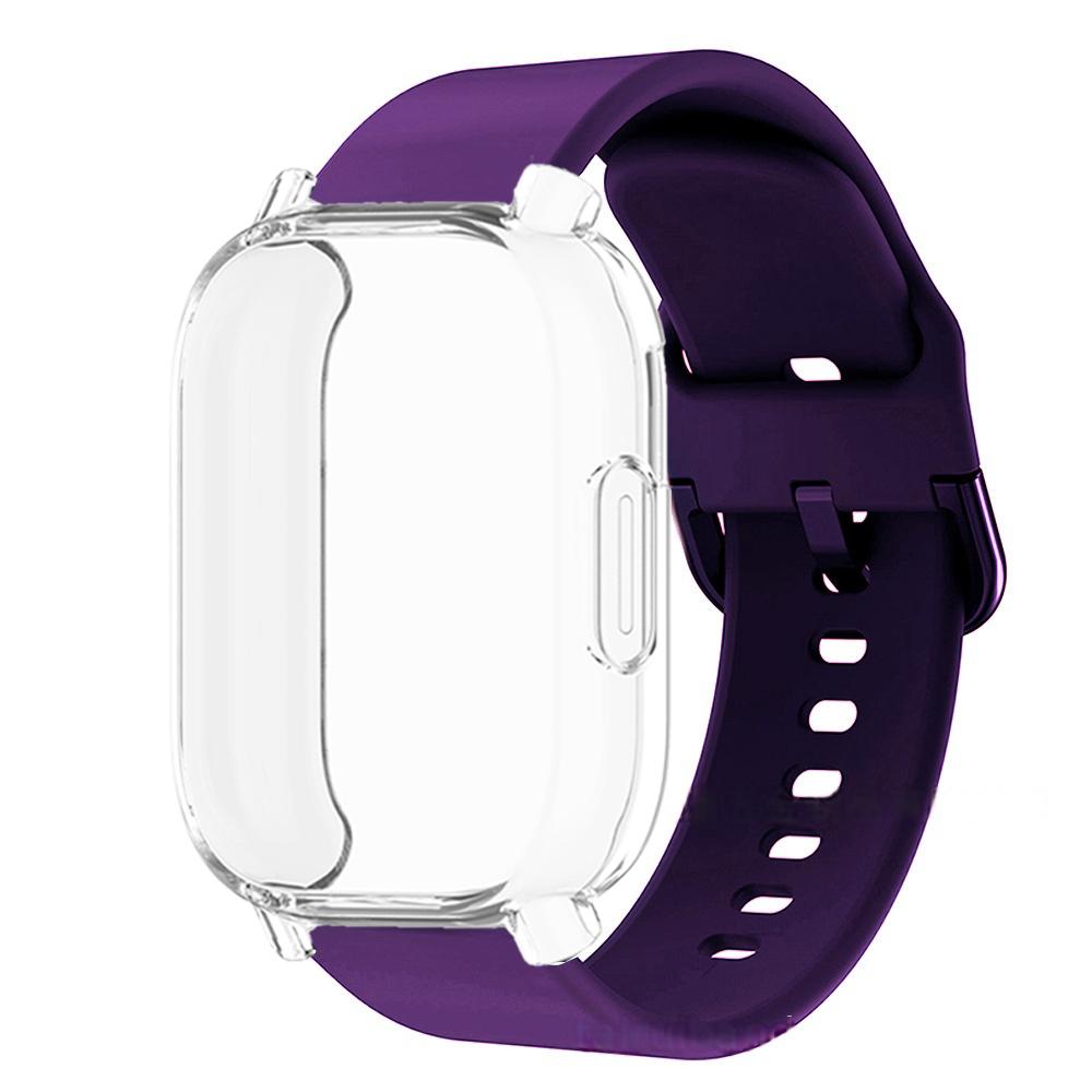Защитный чехол + ремешок для Redmi Watch 5 active Redmi Watch 5 Lite Полное покрытие экрана Мягкий ТПУ корпус и дышащий спортивный ремешок