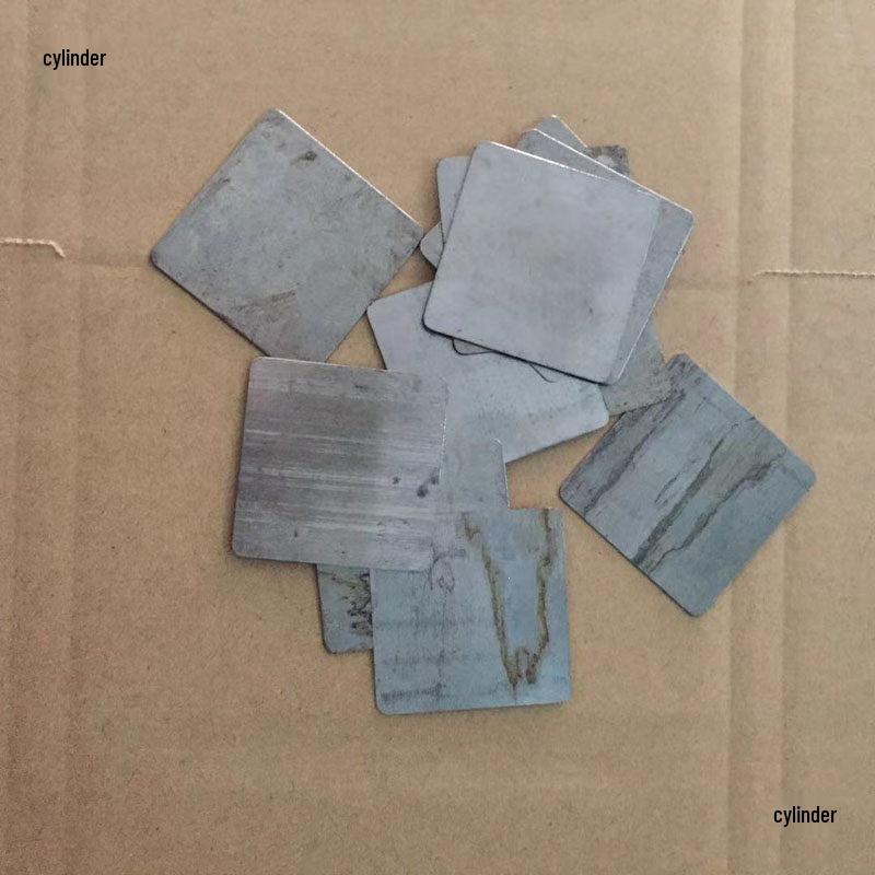 Rectangular Thin Iron Sheet Mat - Ungalvanized, No Hole, Stamped Sealing Plate.