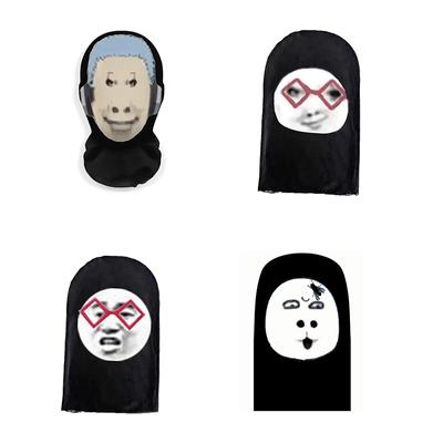 Смешные смайлики напечатанная маска эластичная полнолицевая маска для мужчин и женщин косплей головной убор дышащая эластичная маска для лица подарки