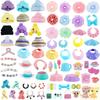 15/20PCS LPS Accessories Pack Lot Skrit Hat Dress Chair Clothes Food Drink for LPS Shorthair Cat Dachshund Cocker Spaniel Husky Toy (Not Figure)