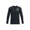 Under Armour Anywhere Back Logo Graphic Print Training Long Sleeve T-Shirt Men Tops Black 1381044-001