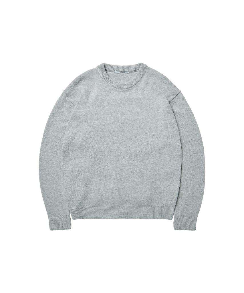 GNOK Herasi Wool Round Knit [Light Gray]