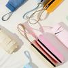 Small Rain and Sun Umbrella Pocket Size Rain Cover with Storage Box Foldable
