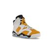 Air Jordan 6 Retro GS Yellow Ochre Kids Sneakers White Black 384665-170