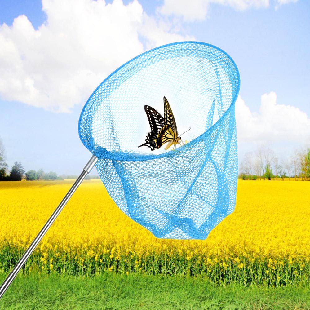 Extendable Lightweight Dragonfly Butterfly Net Telescopic Kids Fishing Net Insect Catch Mesh