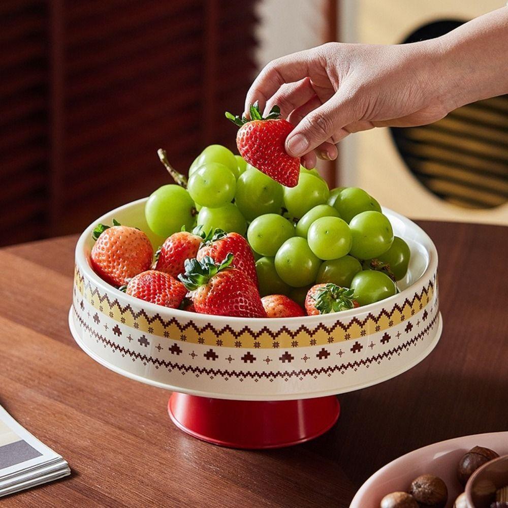 Large Capacity Dried Fruit Plate Plastic Snack Tray Jewelry Storage Tray  Entryway Display
