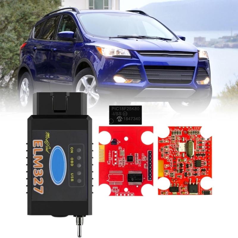 Автомобильный диагностический сканер с поддержкой WiFi, считыватель кодов OBD2 с переключателями MS CAN, мониторинг в реальном времени, подходит для автомобиля