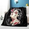 Террор зомби-череп HD с принтом фланелевое одеяло мягкое тонкое одеяло кемпинг пикник одеяла для детей диван офисное автомобильное одеяло