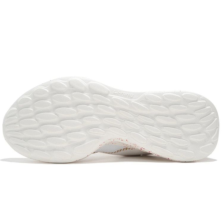 Li Ning Soft Element амортизирующие нескользящие износостойкие низкие спортивные повседневные туфли женские кроссовки белые платиново-красные AGLS012-4