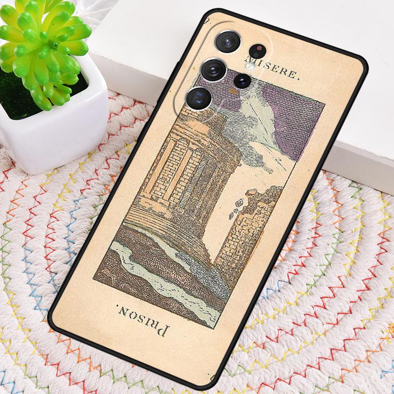 Tarot Egyptien de Dusserre Art TPU Phone Case For Samsung Galaxy note 10 pro S26 S25 S24 S23 S22 Ultra Plus S21 FE S20 Cover