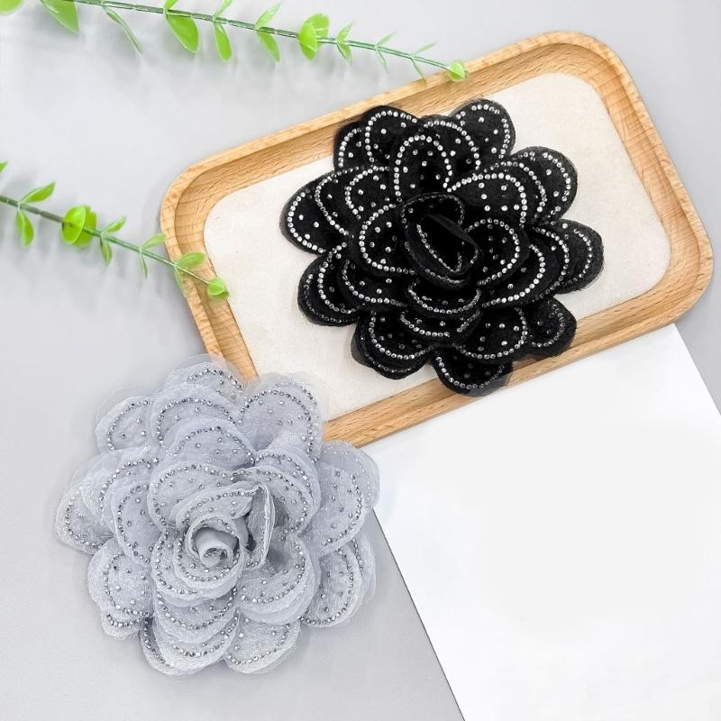 Flower Lapel Pin Fashion Flower Brooches Funtional Clothing Fastener Stylish Dress Clip Suitable for Everyday Wear
