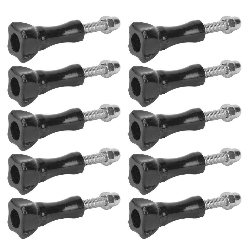 10pcs set Tripod Mount Adapter Knob Long Thumb Screws with Nut for GoPro Accessories