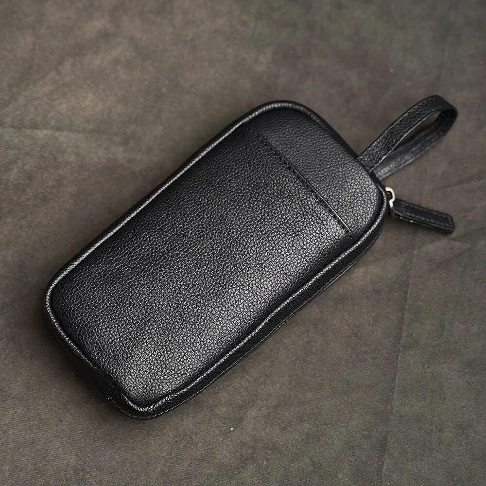 Мужской клатч из 100% натуральной кожи, женская сумка-тоут, сумка для мобильного телефона, кошелек для монет, маленькая сумка для хранения, длинный кошелек