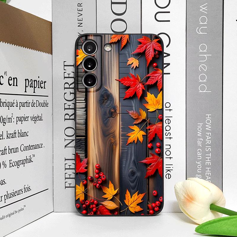 Винтажный чехол для телефона с рисунком кленовых листьев на осень для Honor Huawei 200 100 400 PRO 90 80 70 Lite Magic 8 7 6 5 Pro 5G Мягкая накладка